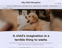 Tablet Screenshot of mychildstorytime.com